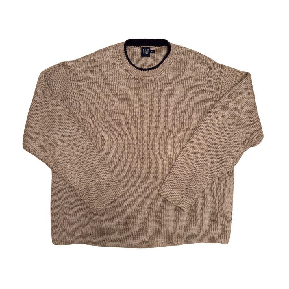 GAP Y2K Beige Ribbed Sweater
